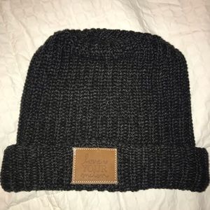 LOVE YOUR MELON BEANIE- BLACK SPECKLED